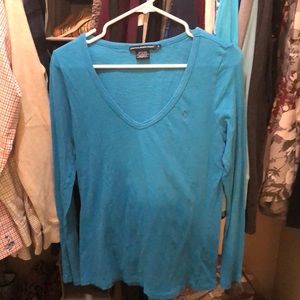 Blue long sleeve shirt